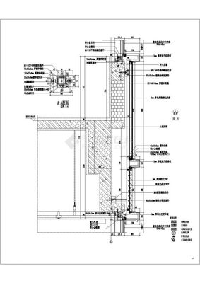 【广州】二十六层办公楼玻璃幕墙建筑施工图